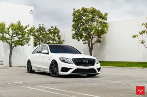2019 Mercedes-AMG S63 Matte White by Boden Autohaus on Vossen Wheels (CV10)